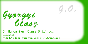 gyorgyi olasz business card